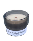 Muse Collection Black Glass Candle