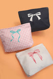Black Ribbon Makeup Pouch