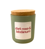 Dark Rose and Labdanum Cork Candle