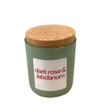 Dark Rose and Labdanum Cork Candle