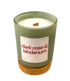 Dark Rose and Labdanum Cork Candle