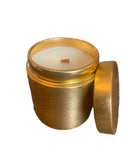 Holiday Gold Candle Tins