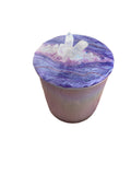 Top View Lilac Crystal Candle