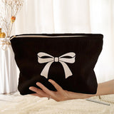 Black Ribbon Makeup Pouch