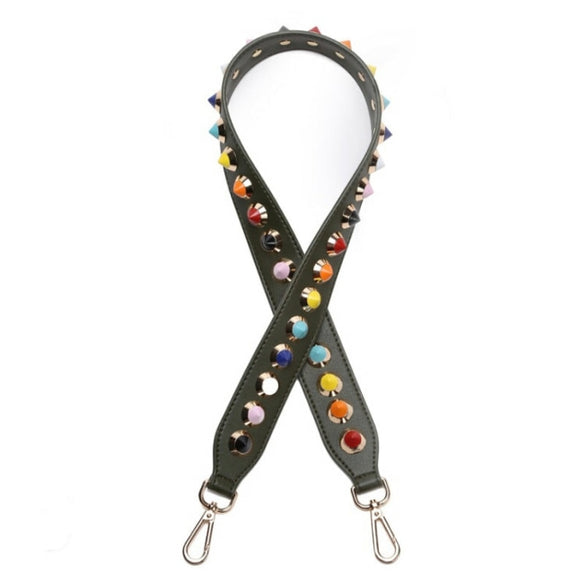 Spiked Grey Bag Strap